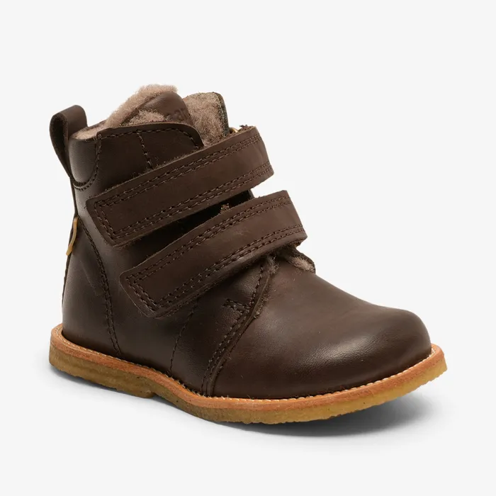 edis tex dark brown Brown Boots bisgaardshoes BABY