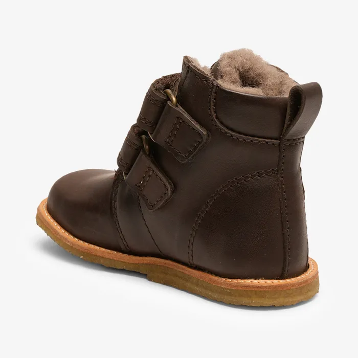 edis tex dark brown Brown Boots bisgaardshoes BABY