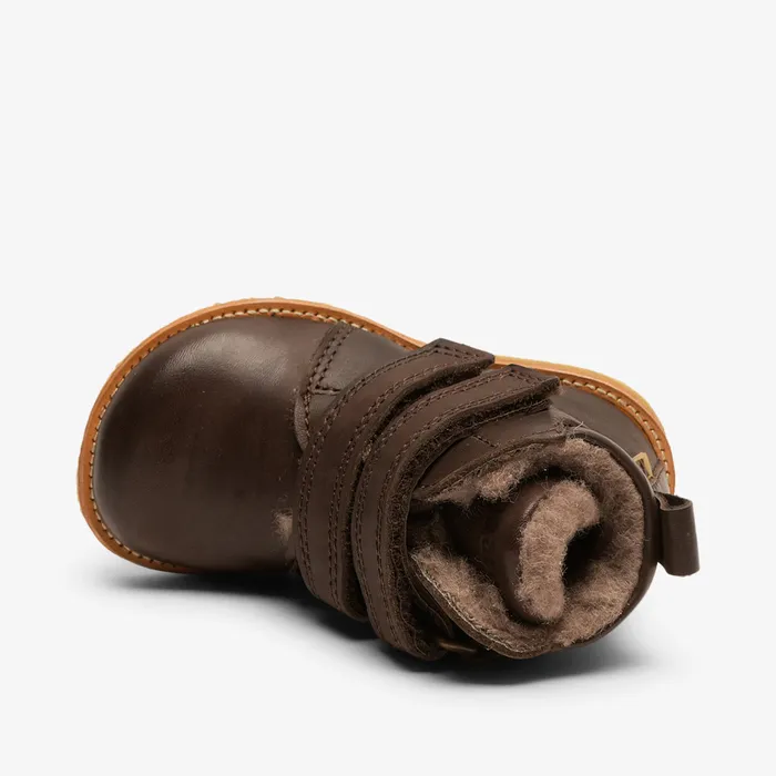 edis tex dark brown Brown Boots bisgaardshoes BABY