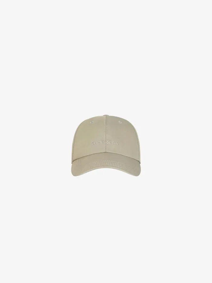 Embroidered Cap In Nylon Natural Beige Men Givenchy Beanies and Caps