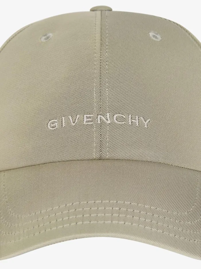 Embroidered Cap In Nylon Natural Beige Men Givenchy Beanies and Caps