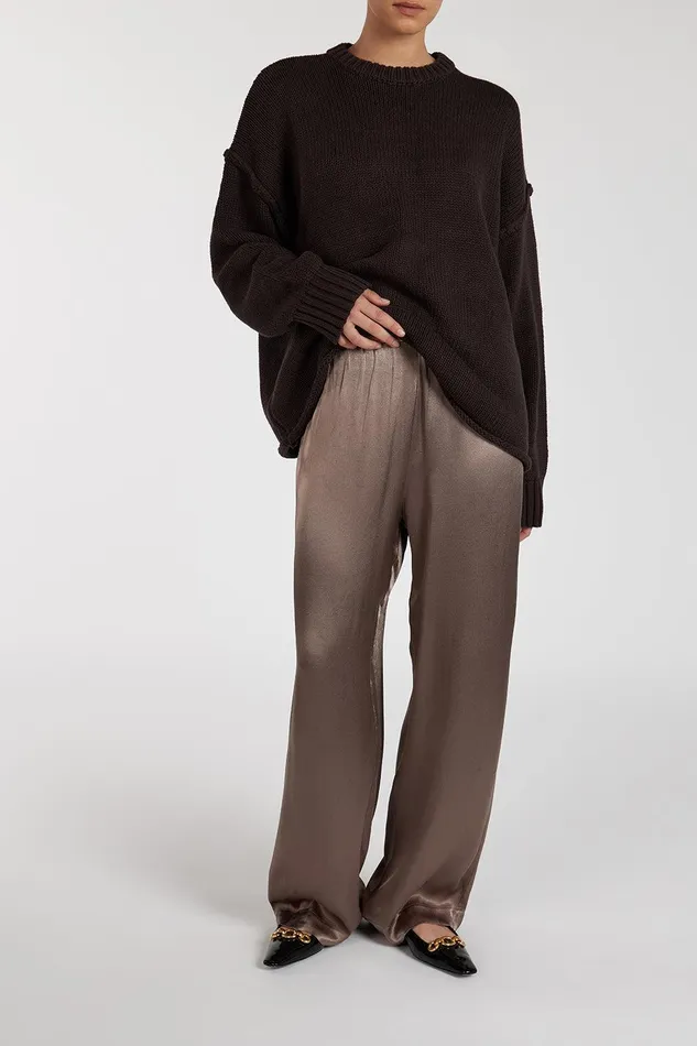 EVE LATTE SATIN PANT Women DISSH Pants