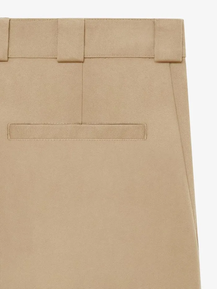 Extra Wide Chino Pants In Canvas Beige Men Givenchy Pants and Shorts