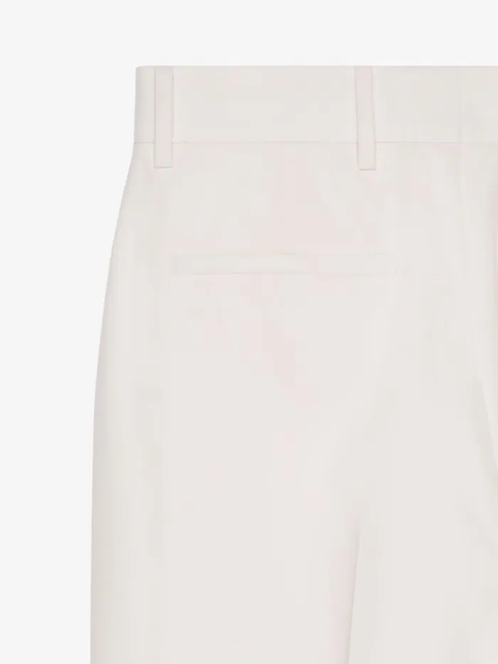 Extra Wide Pants In Wool And Mohair White Men Givenchy Pants and Shorts