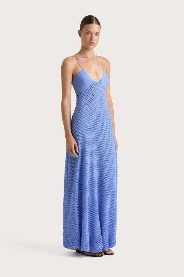 Faithfull The Brand Dresses Ciele Maxi Dress Azalea Mid Blue 8211 Women Faithfull The Brand Dresses Ciele Maxi Dress Azalea Mid Blue 8211 Women
