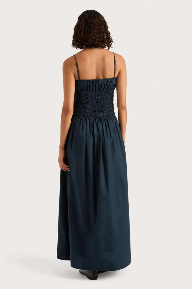 Faithfull The Brand Dresses Claude Midi Dress Navy 8211 Women Faithfull The Brand Dresses Claude Midi Dress Navy 8211 Women