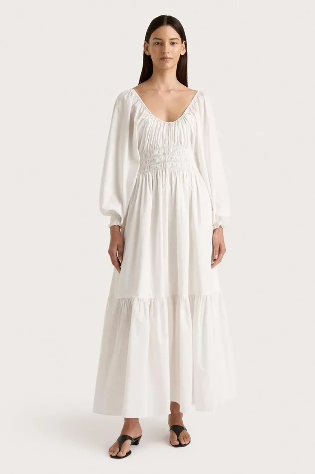 Faithfull The Brand Dresses Fleur Maxi Dress White 8211 Women