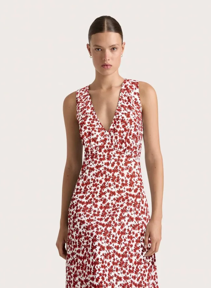 Faithfull The Brand Dresses Jardin Midi Dress Leilani Red 8211 Women Faithfull The Brand Dresses Jardin Midi Dress Leilani Red 8211 Women