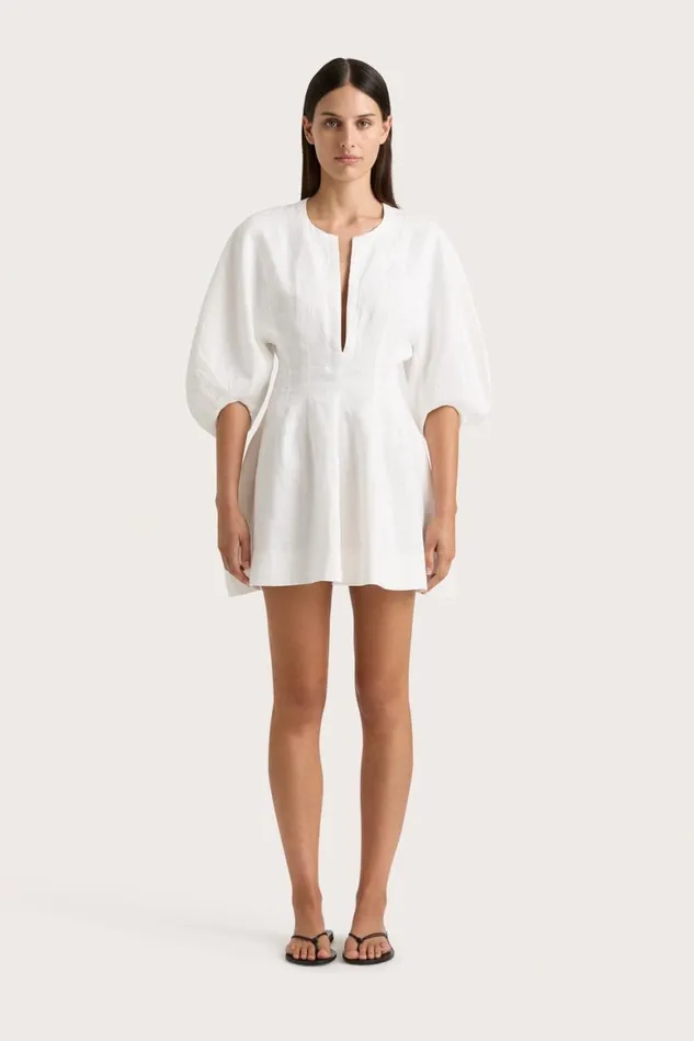 Faithfull The Brand Dresses Soleil Mini Dress White 8211 Women