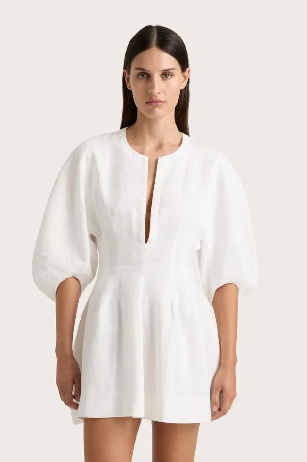 Faithfull The Brand Dresses Soleil Mini Dress White 8211 Women Faithfull The Brand Dresses Soleil Mini Dress White 8211 Women