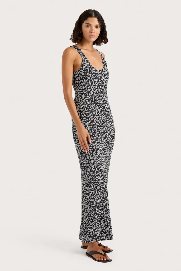 Faithfull The Brand Maxi Dresses Olivia Midi Dress Amaryllis Floral Black 8211 Women Faithfull The Brand Maxi Dresses Olivia Midi Dress Amaryllis Floral Black 8211 Women