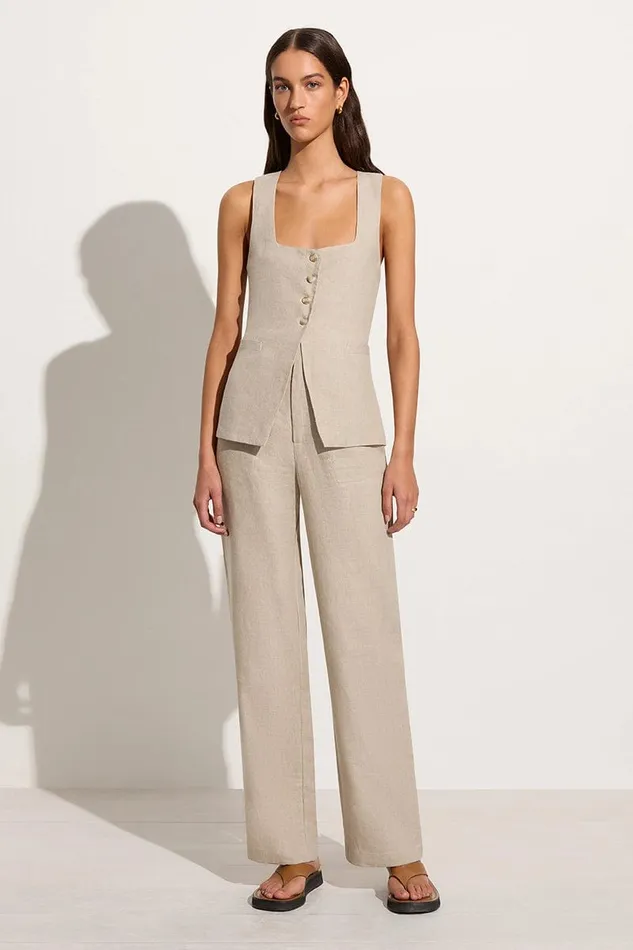 Faithfull The Brand Pants Isotta Pant Natural 8211 Women