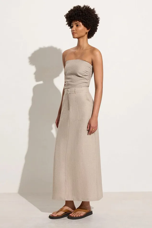Faithfull The Brand Skirts and Shorts Amreli Maxi Skirt Natural 8211 Final Sale 8211 Women Faithfull The Brand Skirts and Shorts Amreli Maxi Skirt Natural 8211 Final Sale 8211 Women