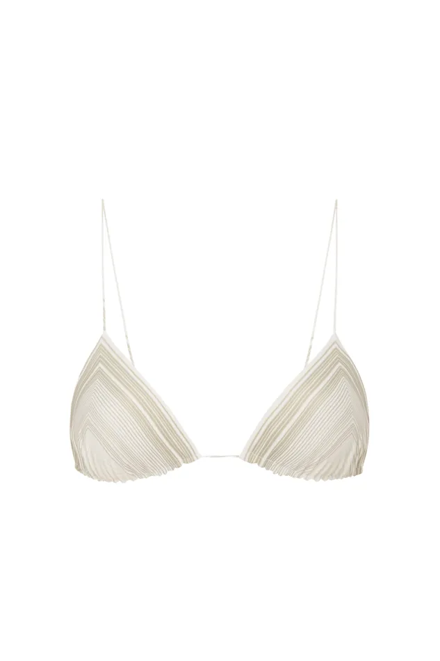 Faithfull The Brand Swim Elea Bikini Top Futura Stripe Taupe 8211 Women Faithfull The Brand Swim Elea Bikini Top Futura Stripe Taupe 8211 Women