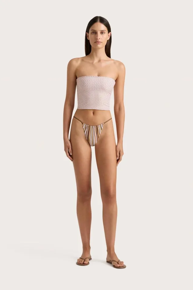 Faithfull The Brand Swim Jean Swim Top Oliander Blush 8211 Women