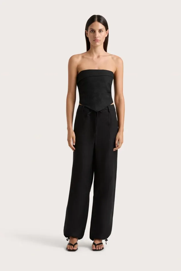 Faithfull The Brand Tops Antibes Strapless Top Black 8211 Women Faithfull The Brand Tops Antibes Strapless Top Black 8211 Women