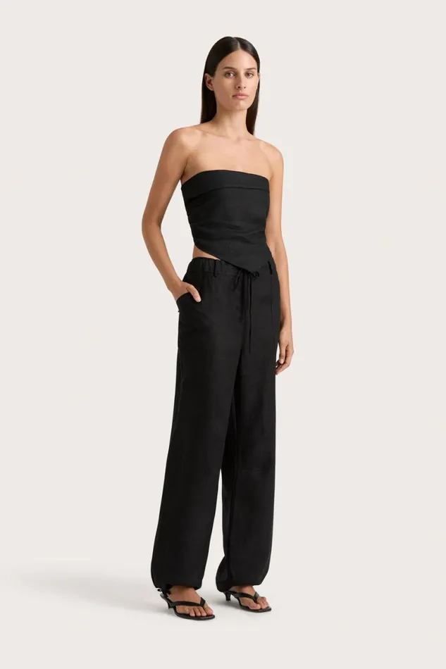 Faithfull The Brand Tops Antibes Strapless Top Black 8211 Women Faithfull The Brand Tops Antibes Strapless Top Black 8211 Women