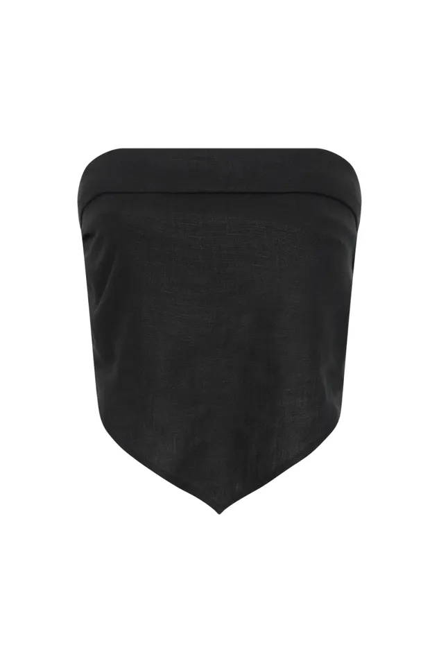Faithfull The Brand Tops Antibes Strapless Top Black 8211 Women Faithfull The Brand Tops Antibes Strapless Top Black 8211 Women