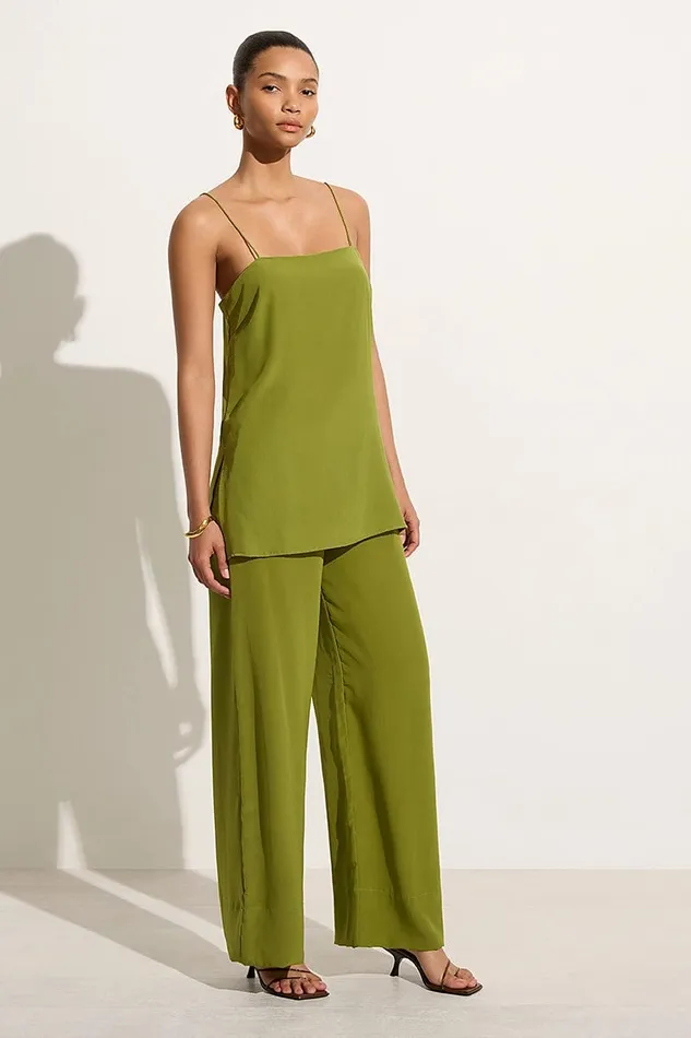 Faithfull The Brand Tops Koa Tunic Top Palm Green 8211 Final Sale 8211 Women Faithfull The Brand Tops Koa Tunic Top Palm Green 8211 Final Sale 8211 Women