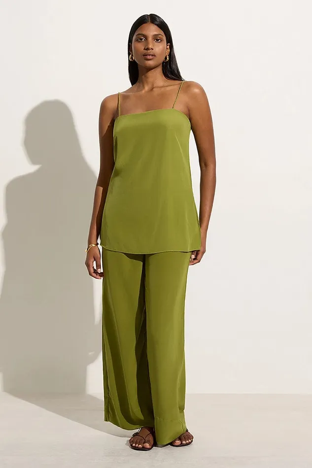 Faithfull The Brand Tops Koa Tunic Top Palm Green 8211 Final Sale 8211 Women Faithfull The Brand Tops Koa Tunic Top Palm Green 8211 Final Sale 8211 Women
