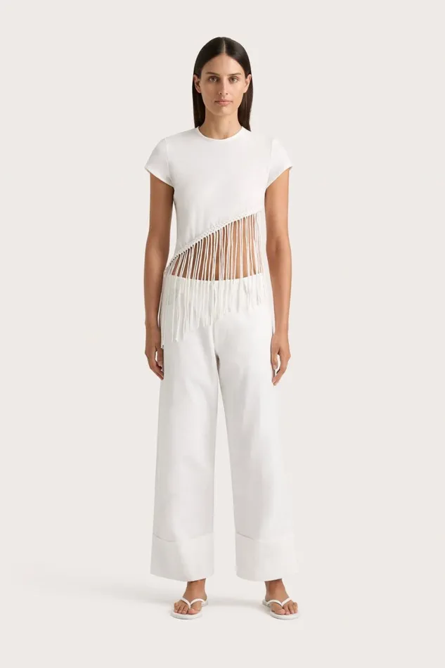 Faithfull The Brand Tops Maceio TShirt White 8211 Women