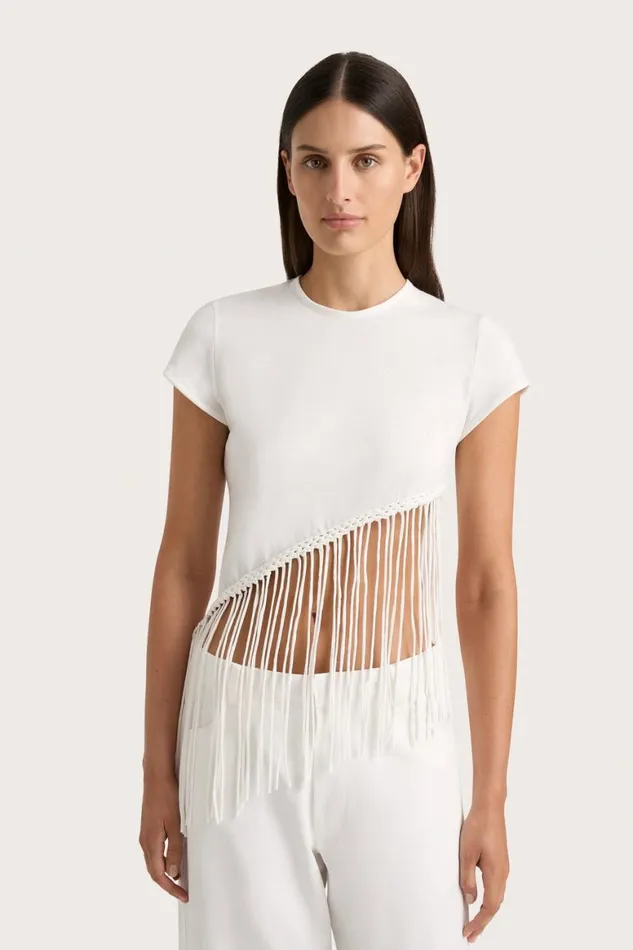 Faithfull The Brand Tops Maceio TShirt White 8211 Women Faithfull The Brand Tops Maceio TShirt White 8211 Women