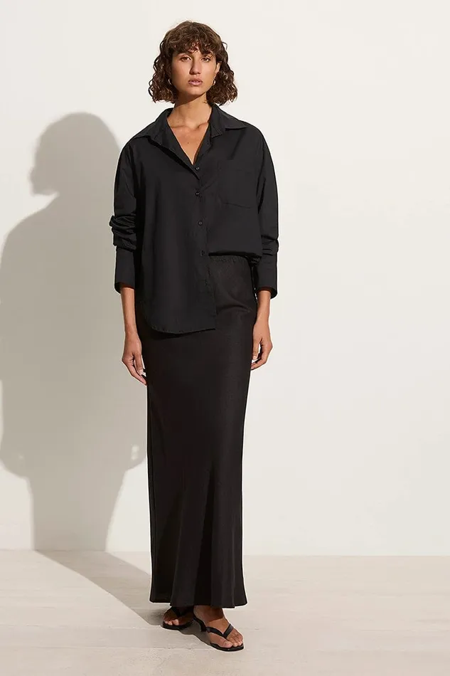 Faithfull The Brand Tops Mirabella Shirt Black 8211 Final Sale 8211 Women