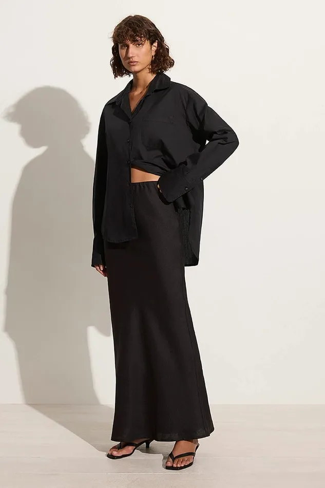 Faithfull The Brand Tops Mirabella Shirt Black 8211 Final Sale 8211 Women Faithfull The Brand Tops Mirabella Shirt Black 8211 Final Sale 8211 Women