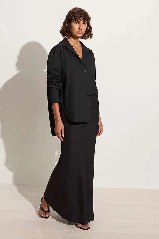 Faithfull The Brand Tops Mirabella Shirt Black 8211 Final Sale 8211 Women Faithfull The Brand Tops Mirabella Shirt Black 8211 Final Sale 8211 Women