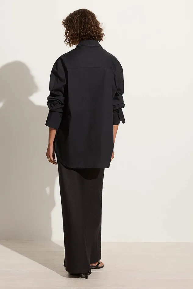 Faithfull The Brand Tops Mirabella Shirt Black 8211 Final Sale 8211 Women Faithfull The Brand Tops Mirabella Shirt Black 8211 Final Sale 8211 Women