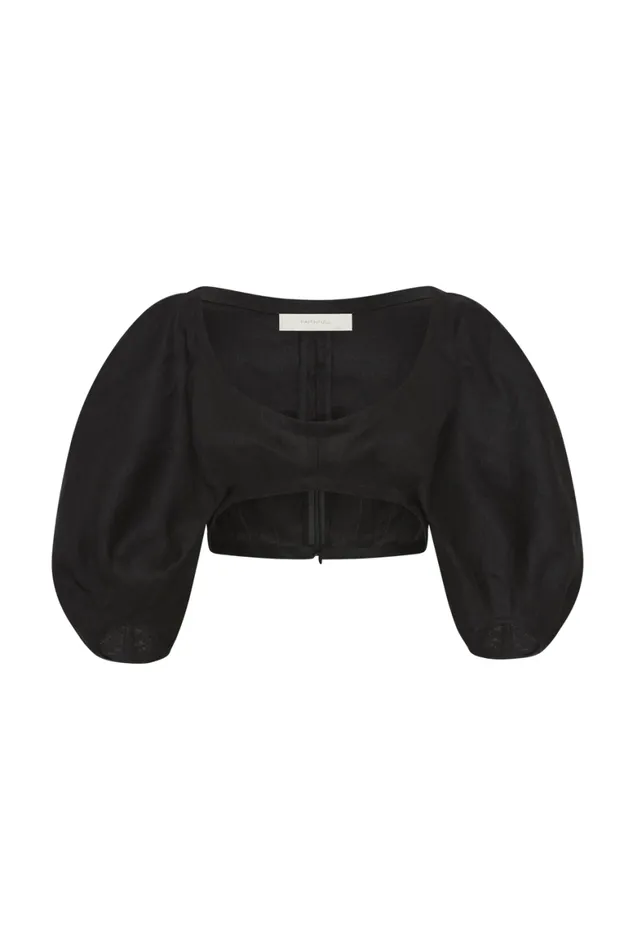 Faithfull The Brand Tops Soleil Top Black 8211 Women Faithfull The Brand Tops Soleil Top Black 8211 Women