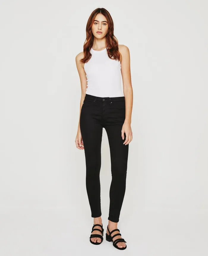 Farrah Ankle Seamless Super Black Women AG Jeans Pants Farrah Ankle Seamless Super Black Women AG Jeans Pants