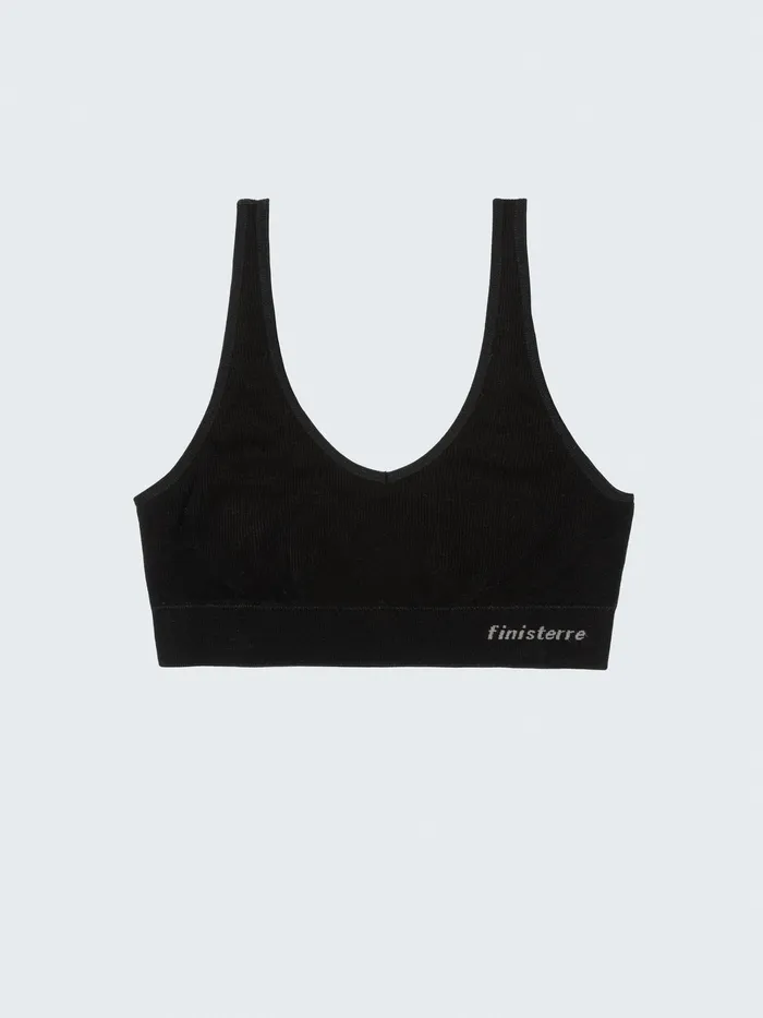 Finisterre Base Layers and Underwear Women Sia Seamless Bralet Black