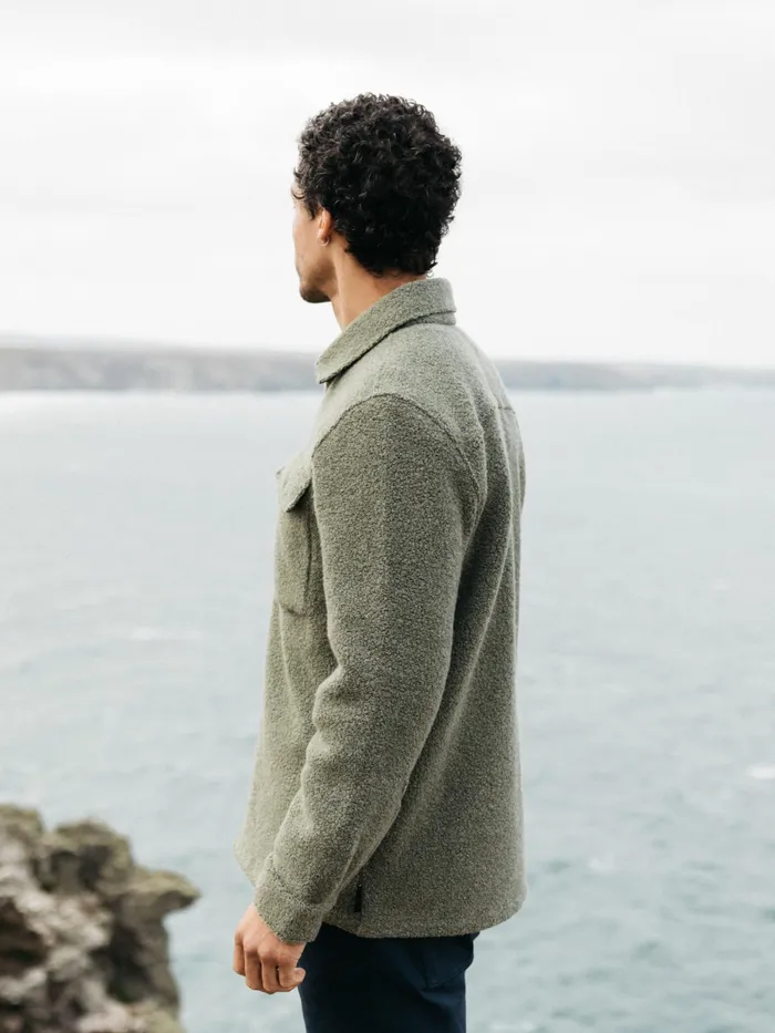 Finisterre Fleece Men Hegen Fleece Shirt Willow Green