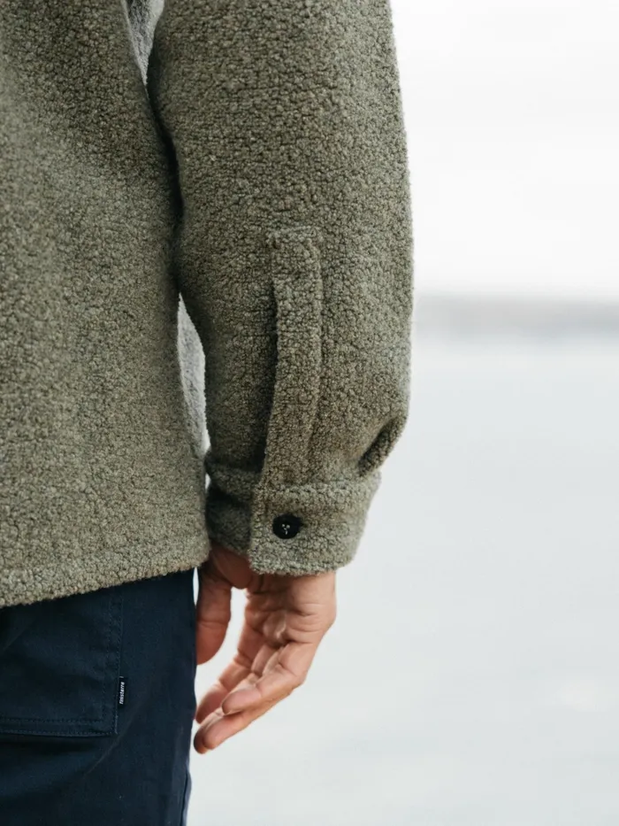 Finisterre Fleece Men Hegen Fleece Shirt Willow Green