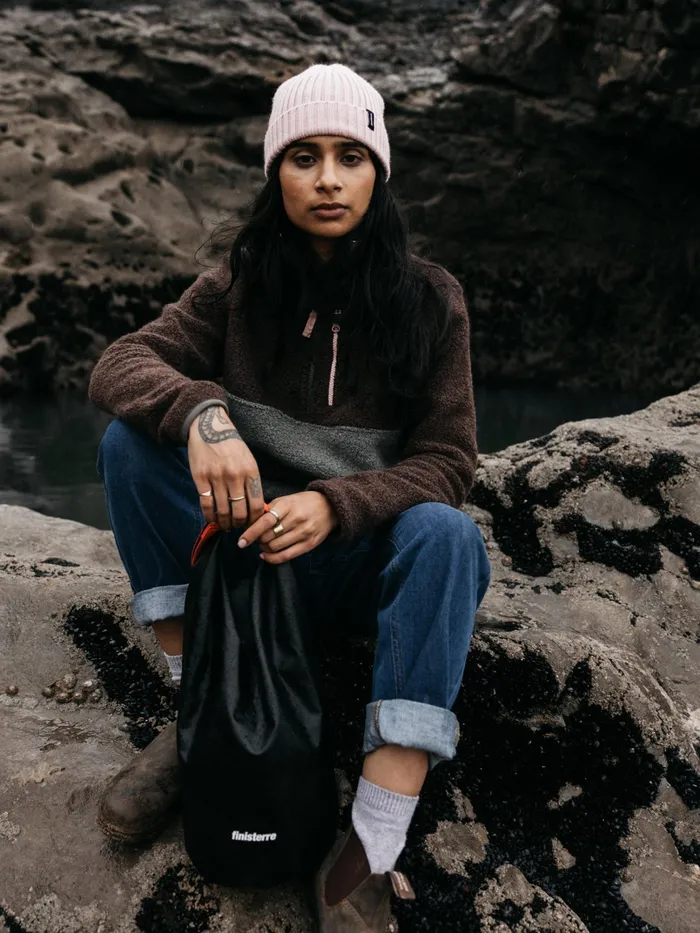 Finisterre Hats and Beanies MenWomen Fisherman Beanie Pink Salt