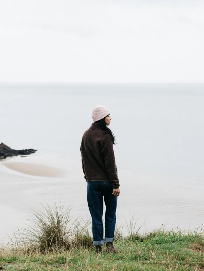 Finisterre Hats and Beanies MenWomen Fisherman Beanie Pink Salt