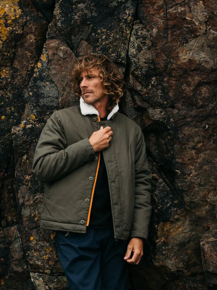 Finisterre Jackets and Coats Men Berings Deck Jacket Olive
