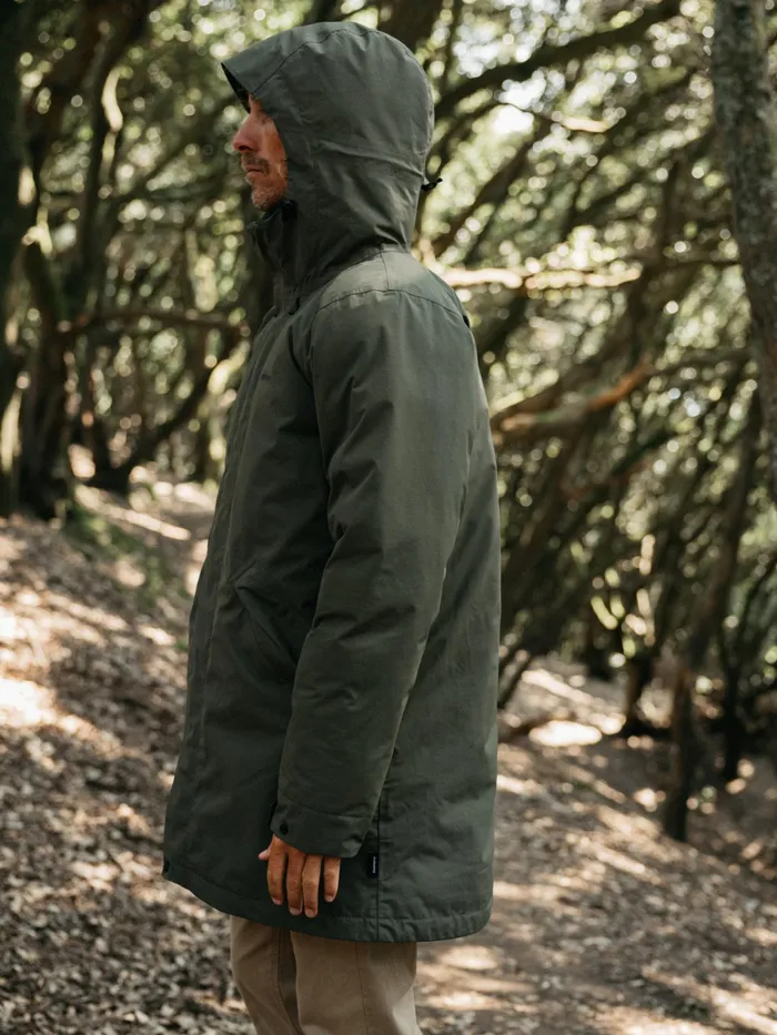 Finisterre Jackets and Coats Men Caelus Waterproof Parka Olive