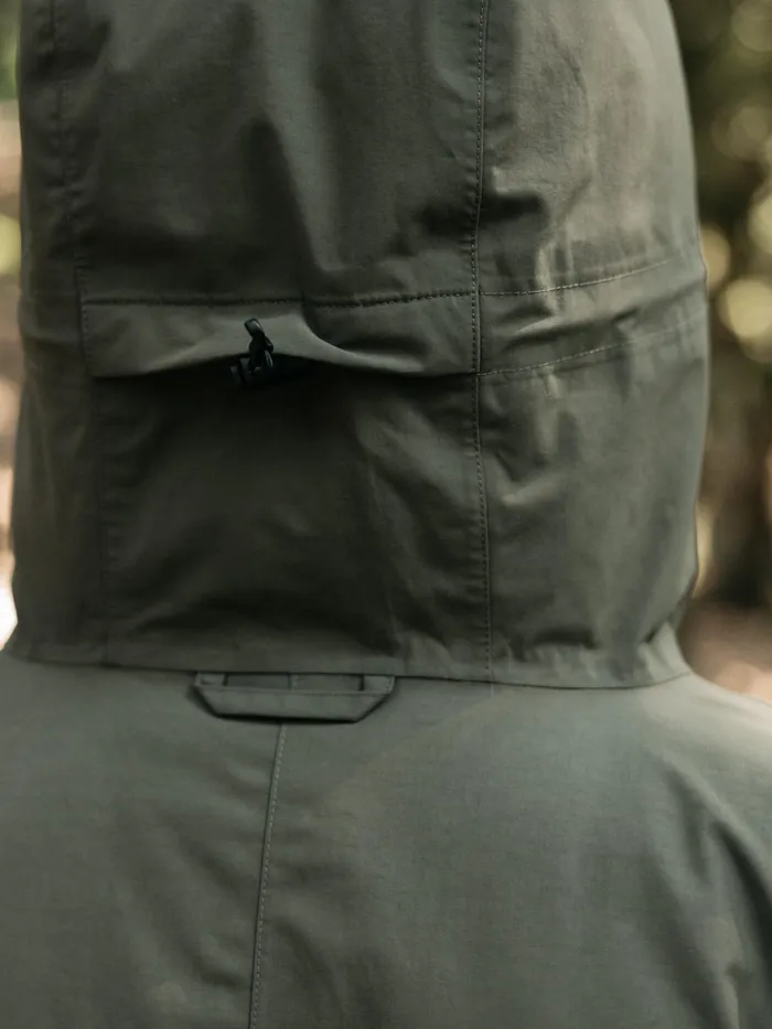 Finisterre Jackets and Coats Men Caelus Waterproof Parka Olive