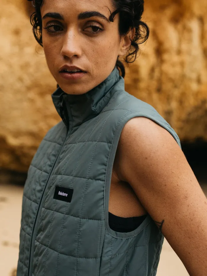 Finisterre Jackets and Coats Women Firecrest Insulated Vest Deep Sea