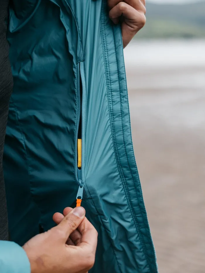 Finisterre Jackets and Coats Women Nimbus Hooded Jacket Ocean Storm