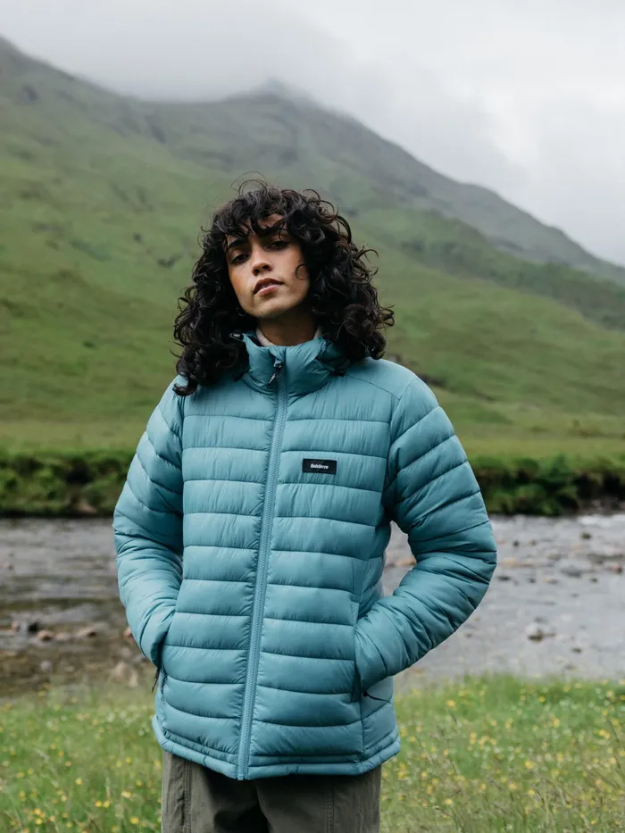 Finisterre Jackets and Coats Women Nimbus Hooded Jacket Ocean Storm