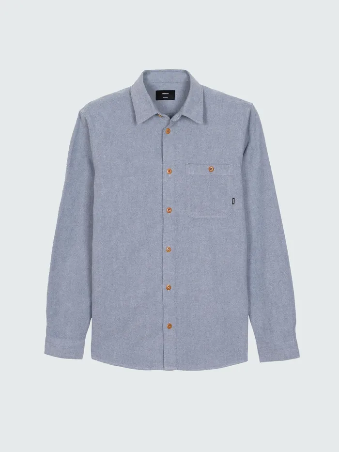 Finisterre Shirts Men Gylly Shirt Indigo Dobby