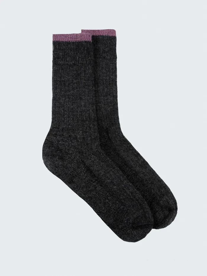 Finisterre Socks MenWomen Bosun Sock Ravenheather Mist