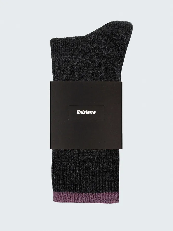 Finisterre Socks MenWomen Bosun Sock Ravenheather Mist