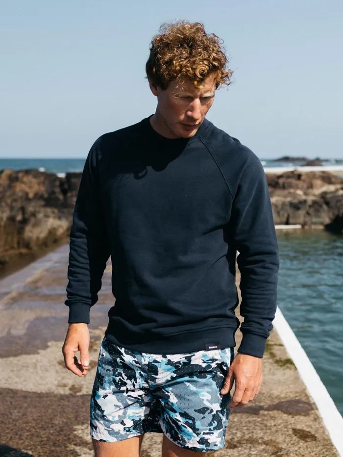 Finisterre Sweaters Men Coho Sweatshirt Navy