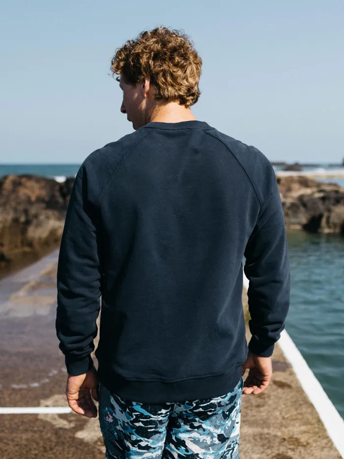 Finisterre Sweaters Men Coho Sweatshirt Navy