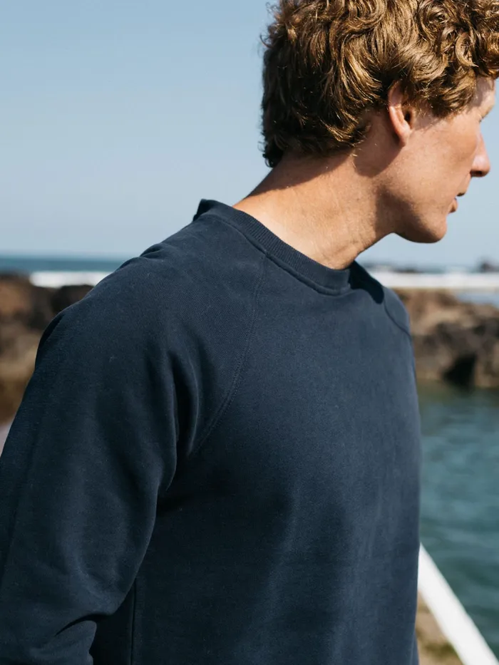 Finisterre Sweaters Men Coho Sweatshirt Navy