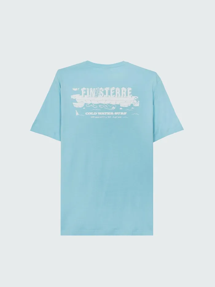 Finisterre TShirts Men Ice Cold TShirt Glacier Blue